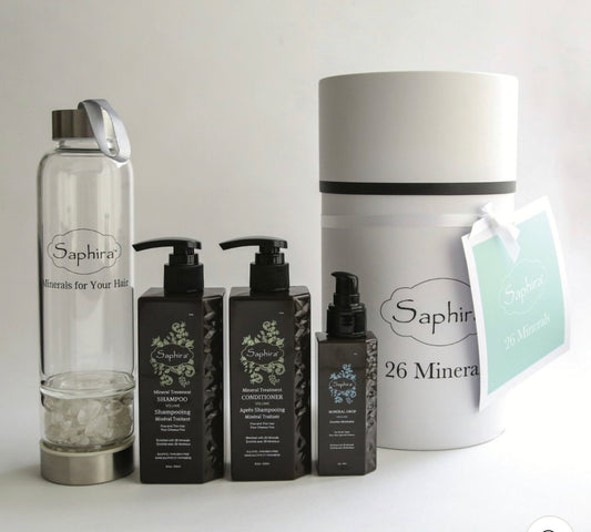 Volume-Mineral Crystal Water Bottle Gift set